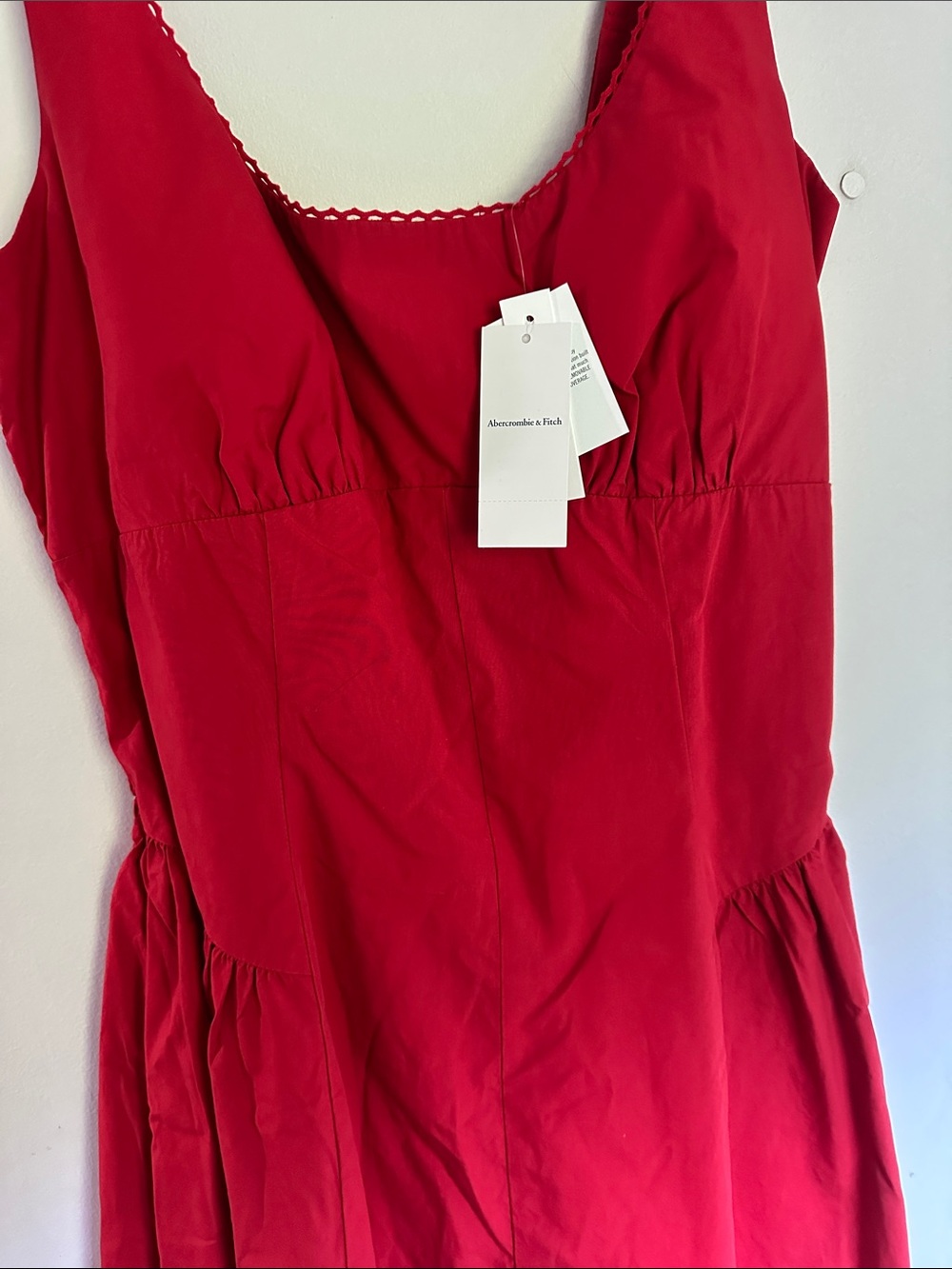 Abercrombie & Fitch Dylan Bra Free Red Sleeveless Dress NWT